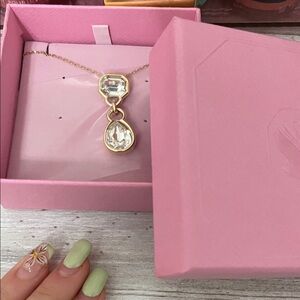 Swarovski Gold and Silver Pendant Necklace